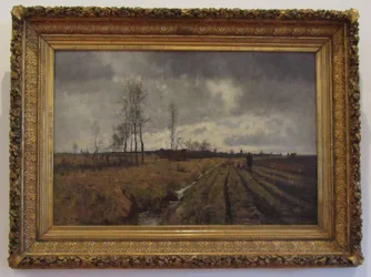 Strada per Niedergrunstedt, Paul Baum, 1886, esposto nel Schlossmuseum di Weimar